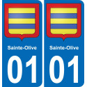 01 Sainte-Olive-aufkleber plakette ez stadt