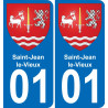 01 Saint-Jean-le-Vieux-aufkleber plakette ez stadt