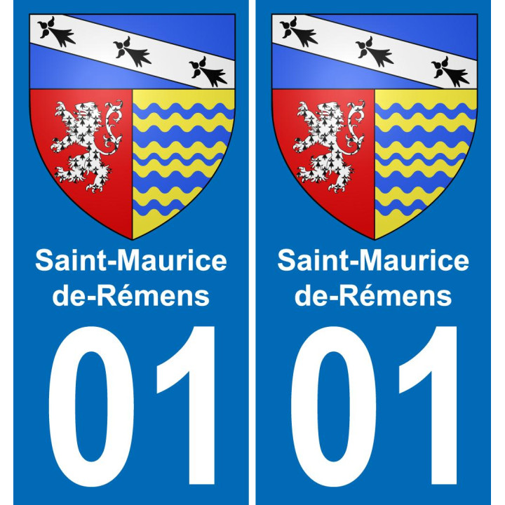 01 Saint-Maurice-de-Rémens-aufkleber plakette ez stadt