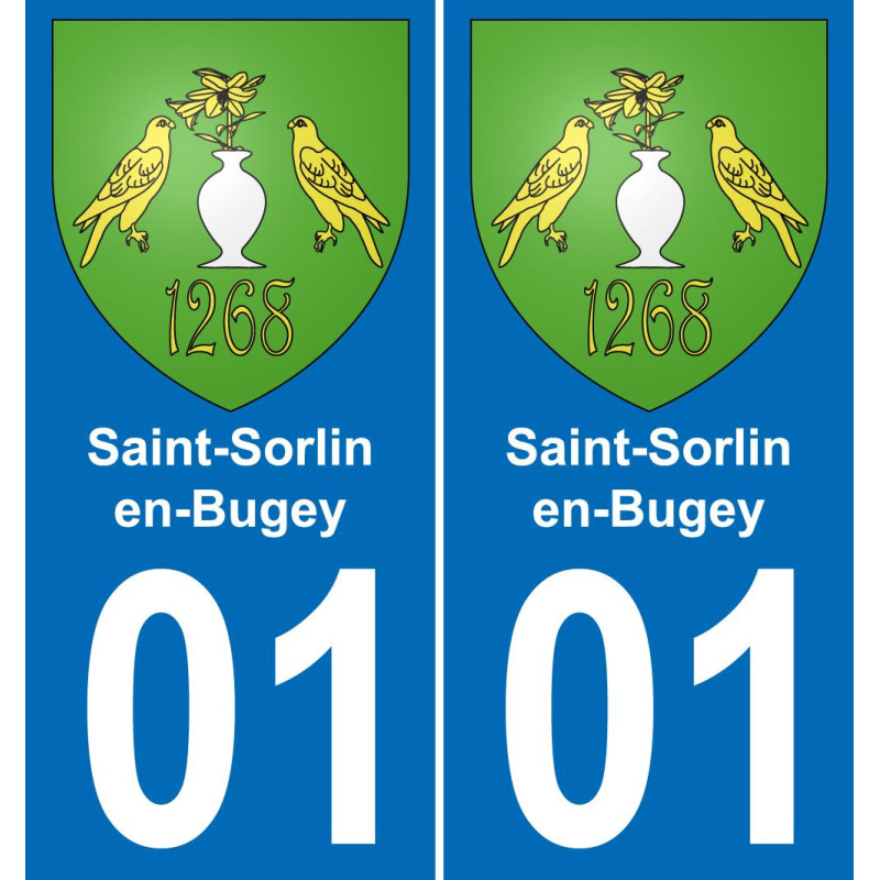 01 Saint-Sorlin-en-Bugey-aufkleber plakette ez stadt