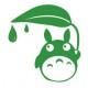 Totoro pomme sticker adhesif pour mac apple