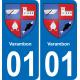 01 Varambon sticker plate registration city