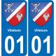 01 Villebois sticker plate registration city