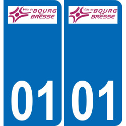 01 Bourg-en-Bresse-logo aufkleber plakette ez stadt