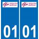 01 Bourg-en-Bresse-logo aufkleber plakette ez stadt