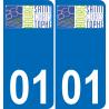 64 Pau logo autocollant plaque immatriculation auto ville sticker