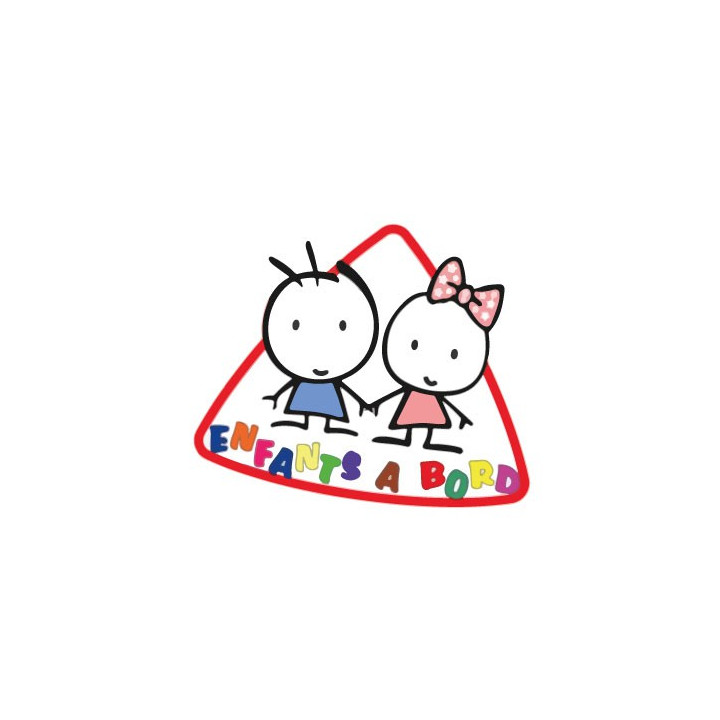 Autocollant enfant à bord sticker adhesif