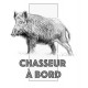 Autocollant chasseur à Bord sticker