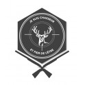 Etiqueta engomada de hunter, y orgullo de los ciervos logo1 de la etiqueta engomada