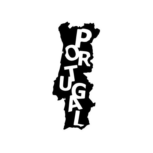 Autocollant logo Portugal typo sticker