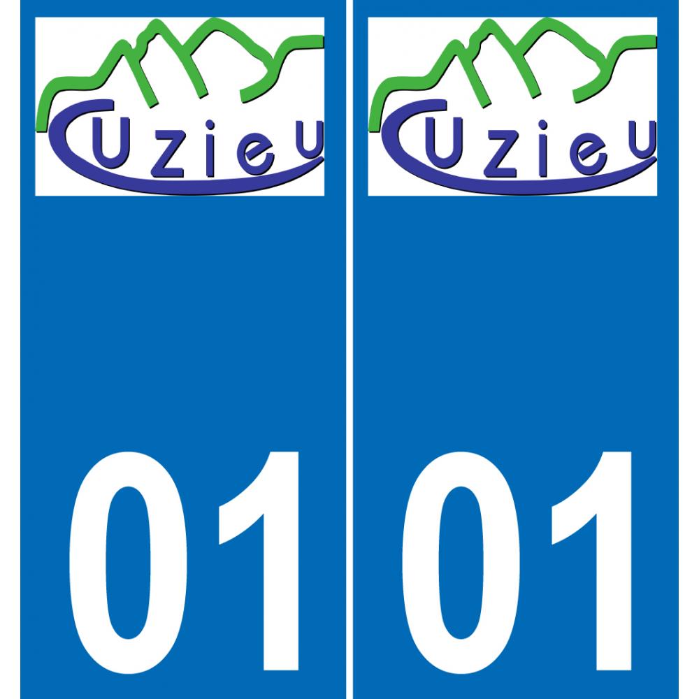 01 Cuzieu logo adesivo piastra di registrazione city