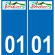 01 Échallon logo sticker plate registration city