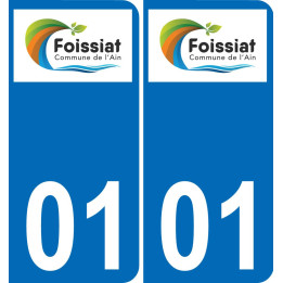01 Foissiat logo sticker plate registration city