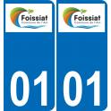 01 Foissiat logo sticker plate registration city