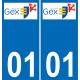 01 Gex logo adesivo piastra di registrazione city