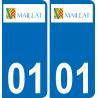 01 Maillat-logo aufkleber plakette ez stadt