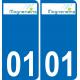 64 Pau logo autocollant plaque immatriculation auto ville sticker