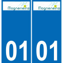 01 Mogneneins-logo aufkleber plakette ez stadt