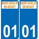 01 Saint-Sorlin-en-Bugey logo sticker plate registration city
