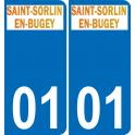 01 Saint-Sorlin-en-Bugey logo sticker plate registration city