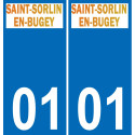 01 Saint-Sorlin-en-Bugey logo sticker plate registration city