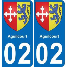 02 Aguilcourt sticker plate registration city
