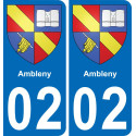 64 Pau autocollant sticker plaque immatriculation auto ville