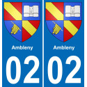 02 Ambleny sticker plate registration city