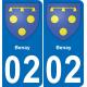 02 Benay sticker plate registration city