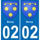 02 Benay-aufkleber plakette ez stadt