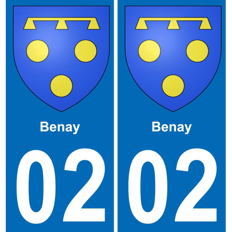 02 Benay adesivo piastra di registrazione city