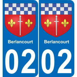 02 Berlancourt sticker plate registration city