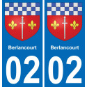 02 Berlancourt sticker plate registration city