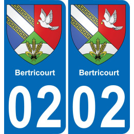 02 Bertricourt-aufkleber plakette ez stadt
