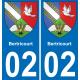 02 Bertricourt sticker plate registration city