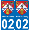 02 Bézu-le-Guéry sticker plate registration city