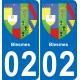 02 Blesmes-aufkleber plakette ez stadt