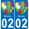 02 Blesmes sticker plate registration city