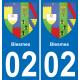 02 Blesmes-aufkleber plakette ez stadt
