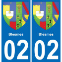 02 Blesmes sticker plate registration city
