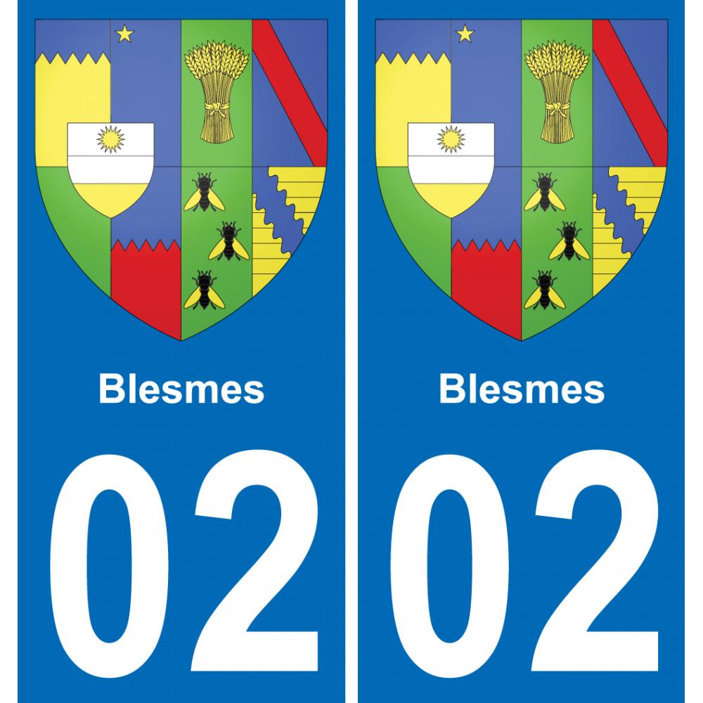 02 Blesmes-aufkleber plakette ez stadt