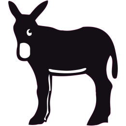 burro catalan autocollant plaque