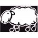 sheep color basque sticker car