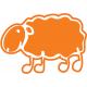 sheep color basque sticker car