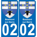 64 Pau autocollant sticker plaque immatriculation auto ville