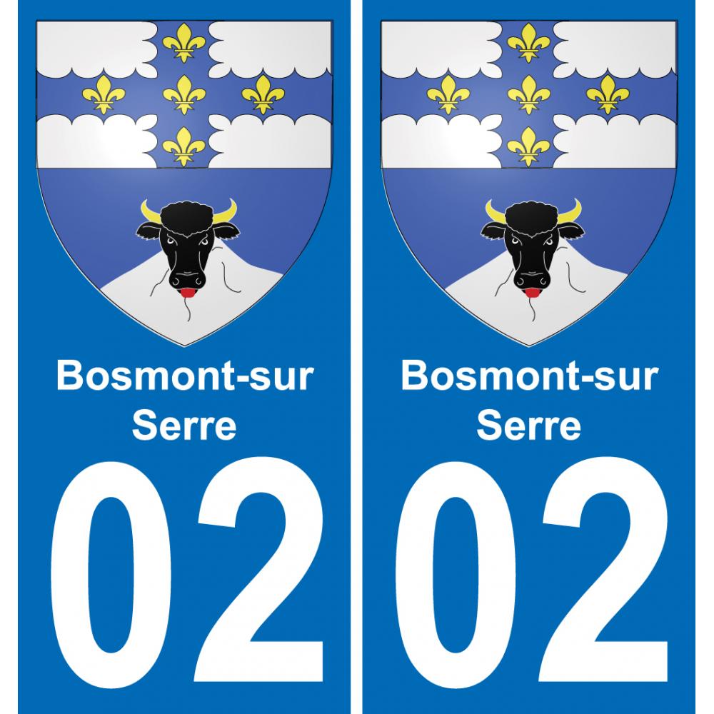 02 Bosmont-sur-Serre adesivo piastra di registrazione city