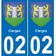 02 Cierges sticker plate registration city