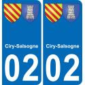02 Ciry-Salsogne-aufkleber plakette ez stadt