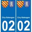 64 Pau autocollant sticker plaque immatriculation auto ville