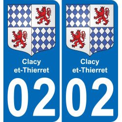 02 Clacy-et-Thierret adesivo piastra di registrazione city